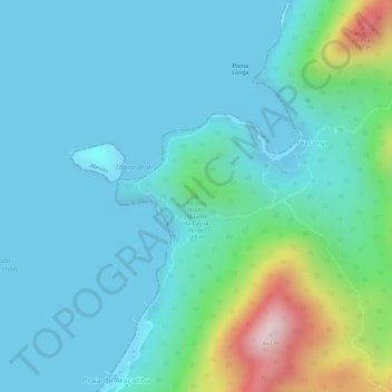 Mapa topográfico Pico do Urubu, altitud, relieve