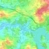 Mapa topográfico Balastreira, altitud, relieve
