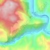 Mapa topográfico Chalpon, altitud, relieve