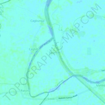 Mapa topográfico Iquin, altitud, relieve