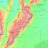 Mapa topográfico Boyacá, altitud, relieve