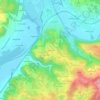 Mapa topográfico Lacépède, altitud, relieve
