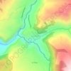 Mapa topográfico La Unión, altitud, relieve