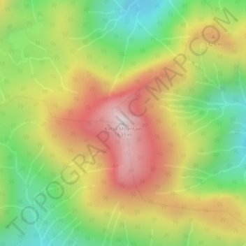 Mapa topográfico Klitsa Mountain, altitud, relieve
