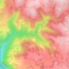 Mapa topográfico Corbières Bas, altitud, relieve