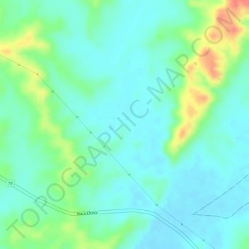 Mapa topográfico San Francisco, altitud, relieve