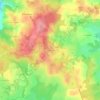 Mapa topográfico Chez Freret, altitud, relieve