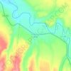 Mapa topográfico Huancane Bajo, altitud, relieve