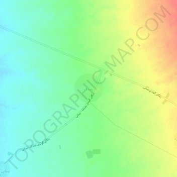 Mapa topográfico Zardk, altitud, relieve