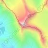 Mapa topográfico Mount Joffre, altitud, relieve