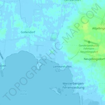 Mapa topográfico Neuhof, altitud, relieve