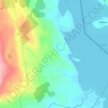 Mapa topográfico Myles Big Stone, altitud, relieve