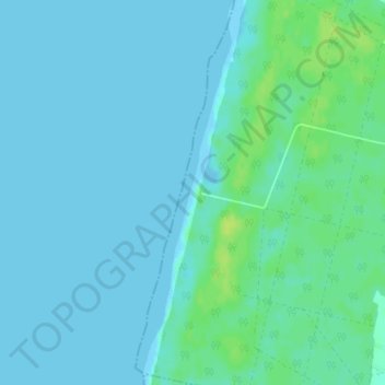 Mapa topográfico Praia Torrão do Lameiro, altitud, relieve