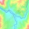 Mapa topográfico Loboguerrero, altitud, relieve