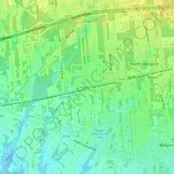 Mapa topográfico Hagerman, altitud, relieve