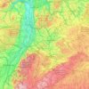 Mapa topográfico Zabergäu, altitud, relieve