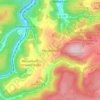 Mapa topográfico Meuselbach, altitud, relieve