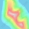 Mapa topográfico Botnstindur, altitud, relieve