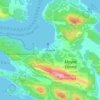 Mapa topográfico Mayne, altitud, relieve