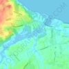 Mapa topográfico Nord Ouest, altitud, relieve