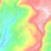 Mapa topográfico Guática, altitud, relieve