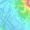 Mapa topográfico Ponzano Magra, altitud, relieve