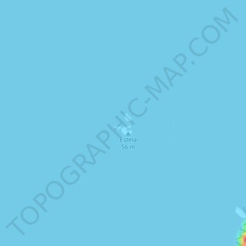 Mapa topográfico Estelas, altitud, relieve