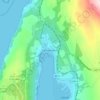 Mapa topográfico Garelochhead, altitud, relieve