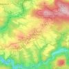 Mapa topográfico Lichtenhain, altitud, relieve