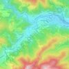 Mapa topográfico Signe Martre et Pissoule, altitud, relieve
