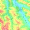 Mapa topográfico Le Baradieu, altitud, relieve