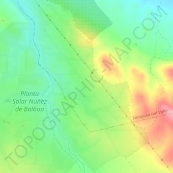 Mapa topográfico Las Traseras, altitud, relieve