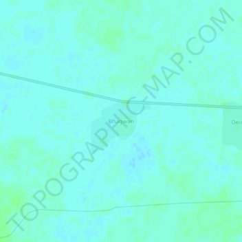 Mapa topográfico Bhagwan, altitud, relieve