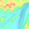 Mapa topográfico Minanga Sur, altitud, relieve