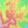 Mapa topográfico Les Coreaux, altitud, relieve