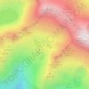 Mapa topográfico Ibones de Coronas, altitud, relieve