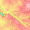 Mapa topográfico La Meilleraie-Tillay, altitud, relieve