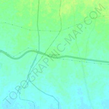 Mapa topográfico Patgaon, altitud, relieve