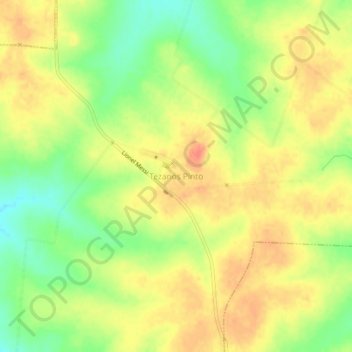 Mapa topográfico Tezanos Pinto, altitud, relieve