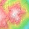 Mapa topográfico Mount Sproatt, altitud, relieve