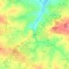 Mapa topográfico Claveau, altitud, relieve