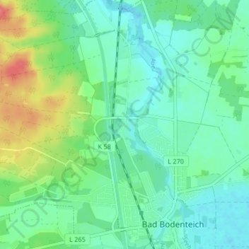 Mapa topográfico Häcklingen, altitud, relieve
