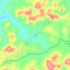 Mapa topográfico Mifa, altitud, relieve