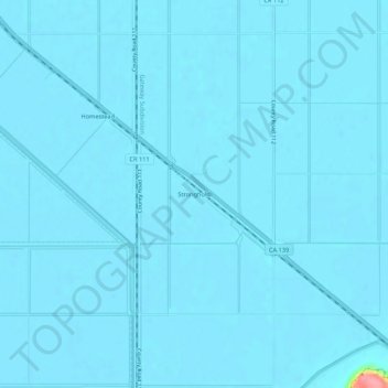Mapa topográfico Stronghold, altitud, relieve