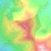 Mapa topográfico Tells Peak, altitud, relieve