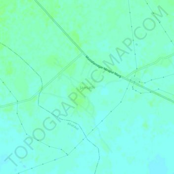 Mapa topográfico Jansath, altitud, relieve