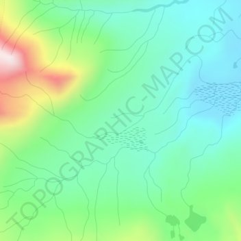 Mapa topográfico Spectrum Range, altitud, relieve