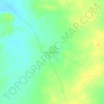 Mapa topográfico Narwa Kalan, altitud, relieve