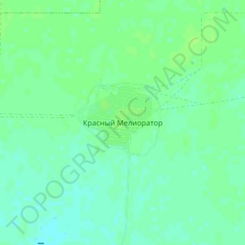 Mapa topográfico Красный Мелиоратор, altitud, relieve