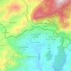 Mapa topográfico Achanakal hatty, altitud, relieve